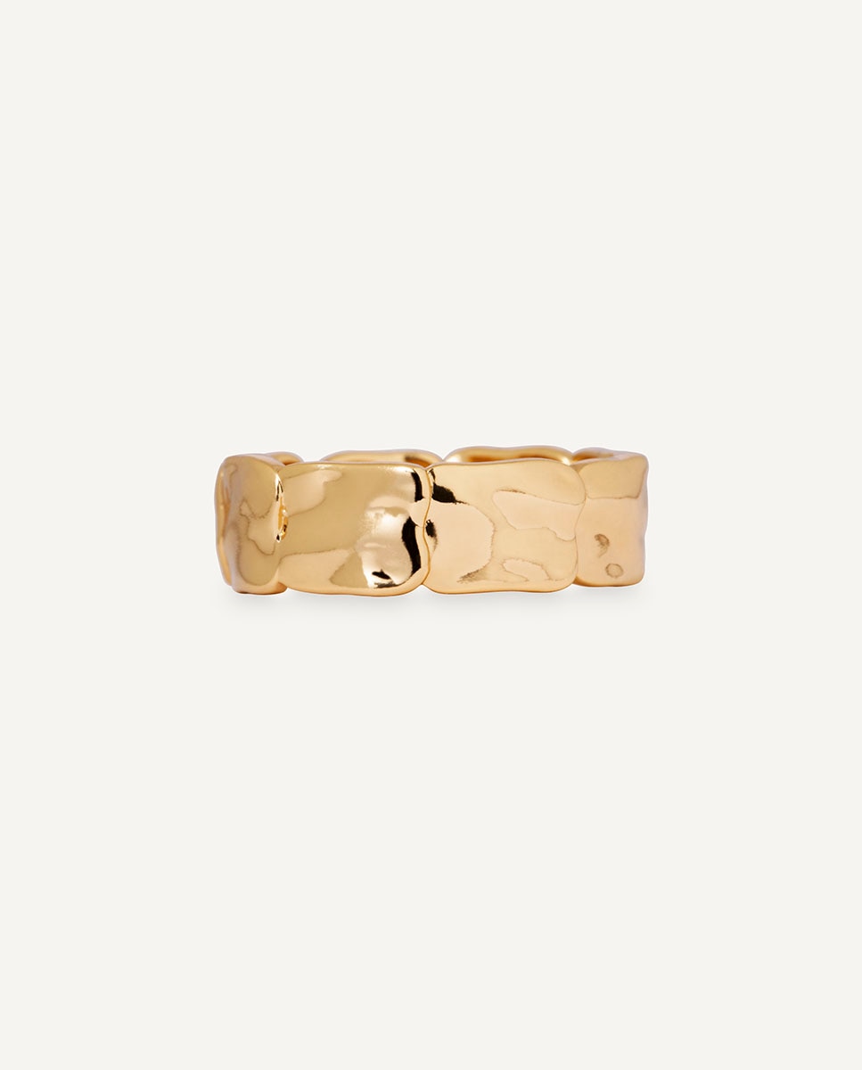 Imagen 4 de Anillo liso reflexes bañado en oro de 18 kt - Vidal & Vidal - Dorado Dorado