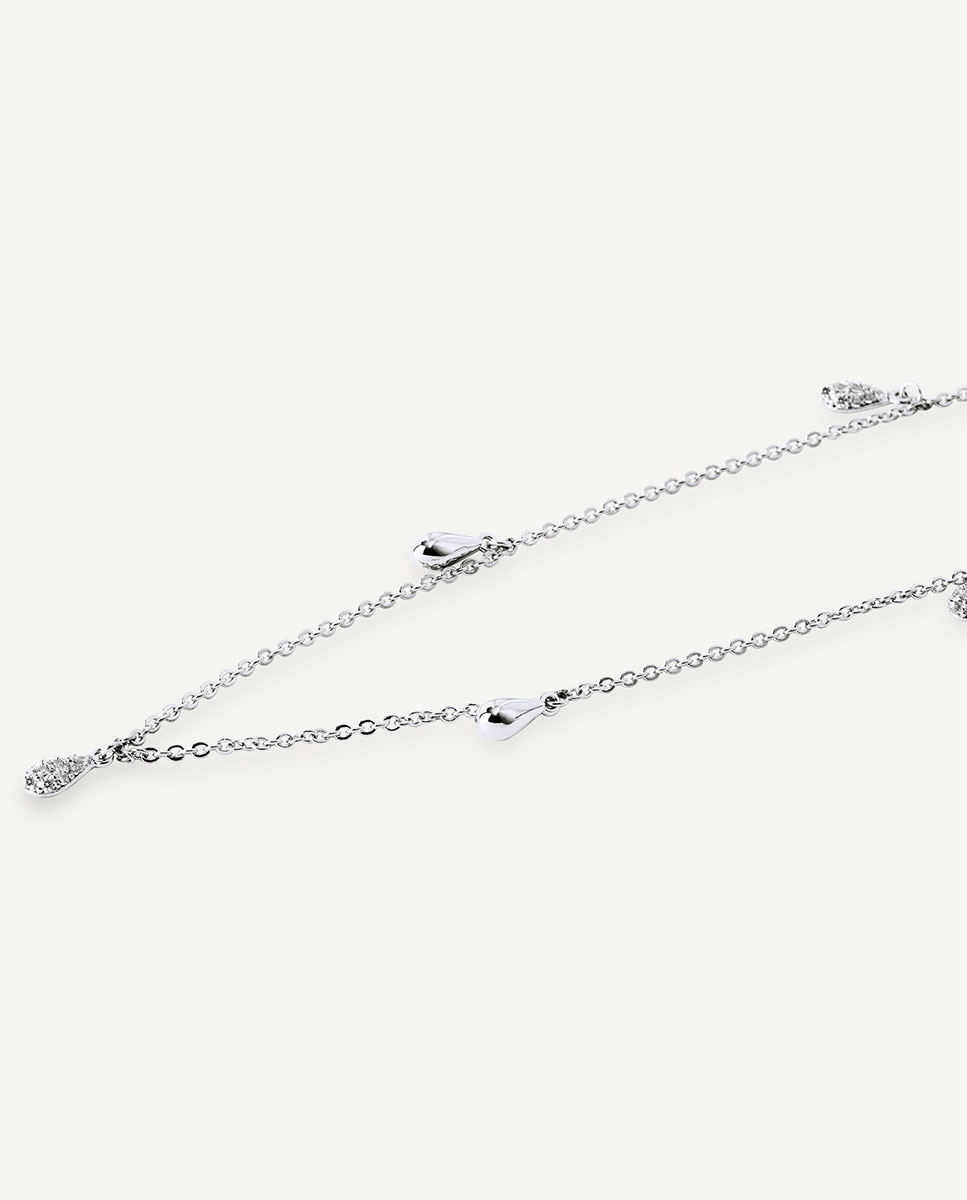 Collar drop bañado en plata de ley 925 - Vidal & Vidal - Plateado Plateado-4