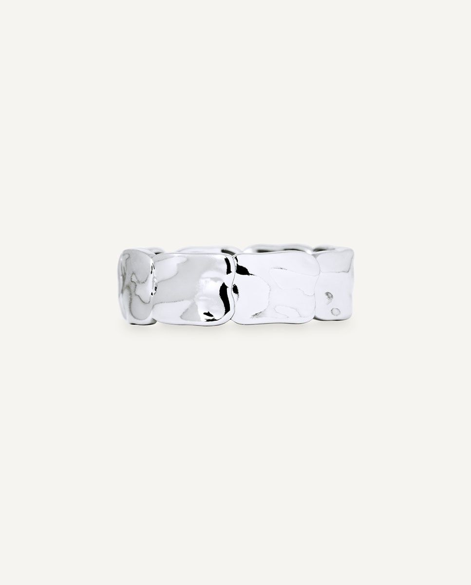 Imagen 4 de Anillo liso reflexes bañado en plata de ley 925 - Vidal & Vidal - Plateado Plateado