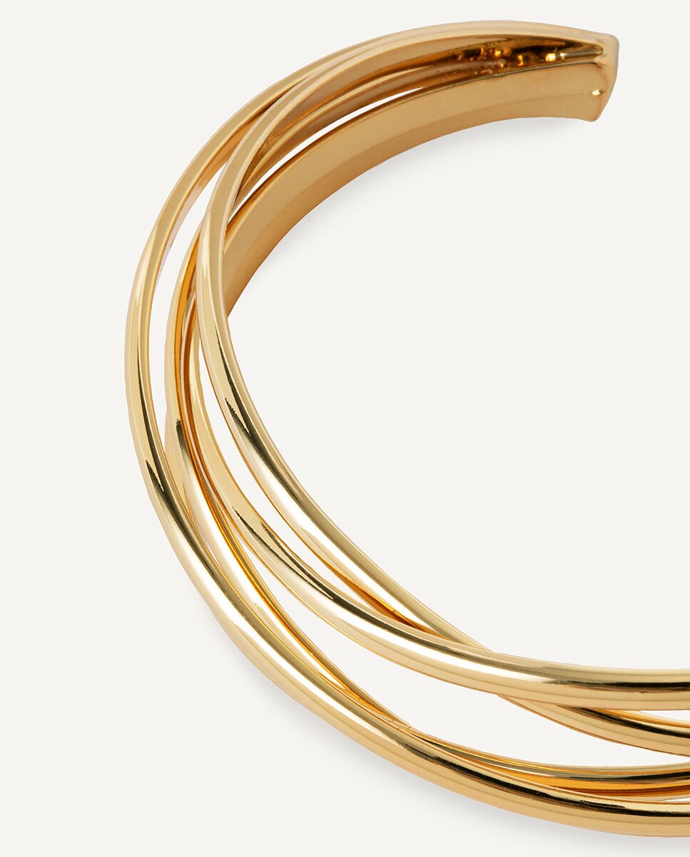 Brazalete annie bañado en oro de 18 kt - Vidal & Vidal - Dorado Dorado-4