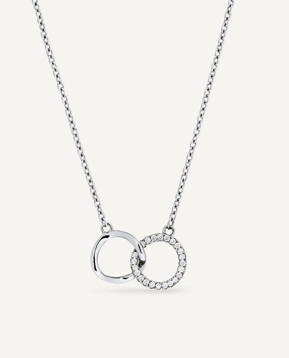 Collar aros allegretta de plata de ley 925 con circonitas - Vidal & Vidal - Plata Plata-1