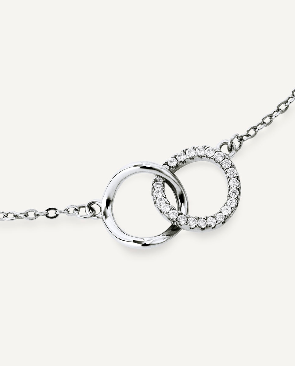 Collar aros allegretta de plata de ley 925 con circonitas - Vidal & Vidal - Plata Plata-4