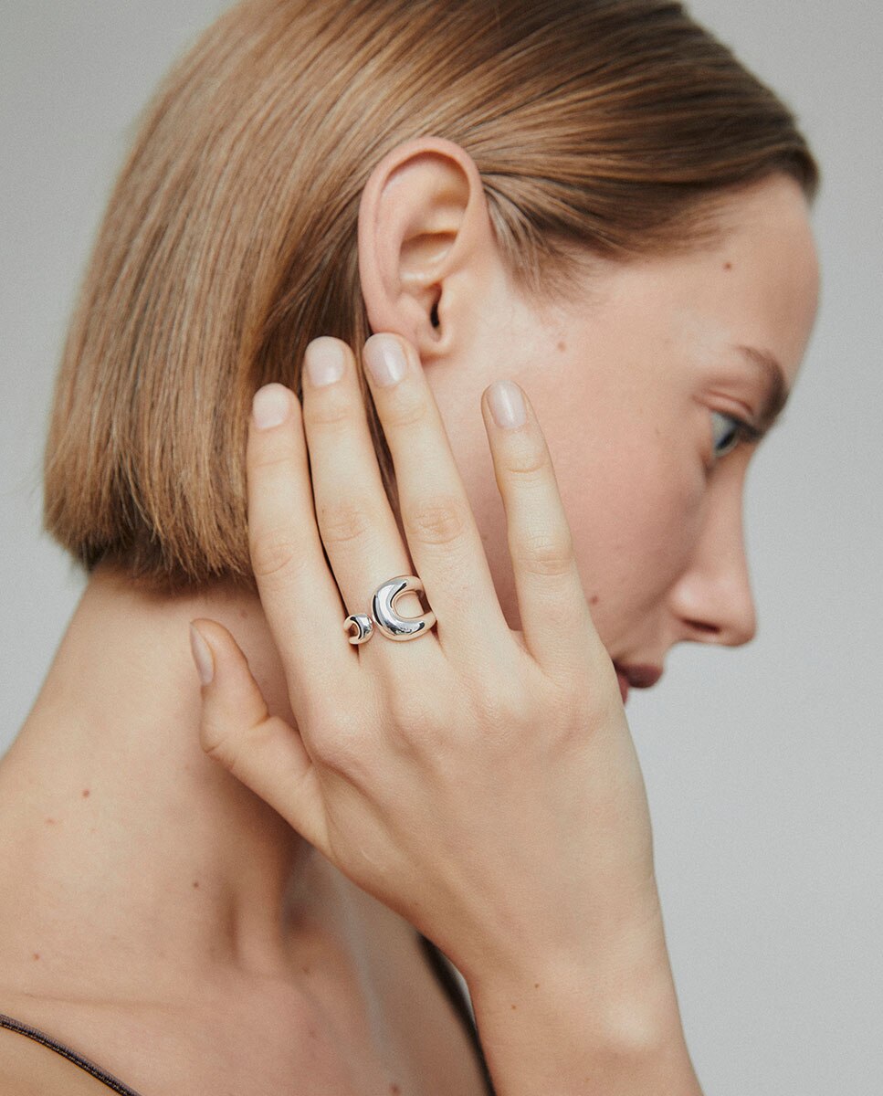 Anillo suave bañado en plata de ley 925 - Vidal & Vidal - Plateado Plateado-2