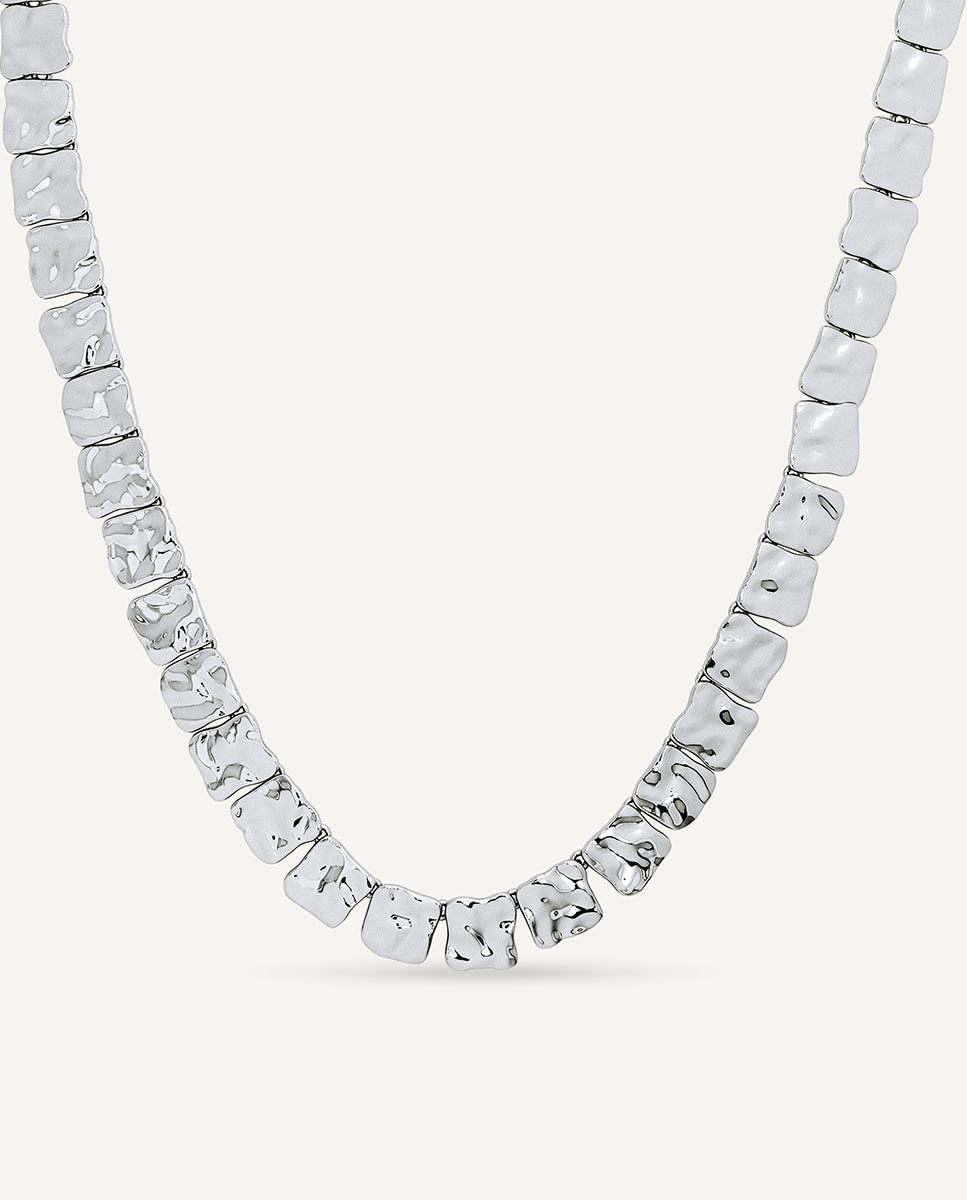 Collar geométrico reflexes bañado en plata de ley 925 - Vidal & Vidal - Plateado Plateado-1