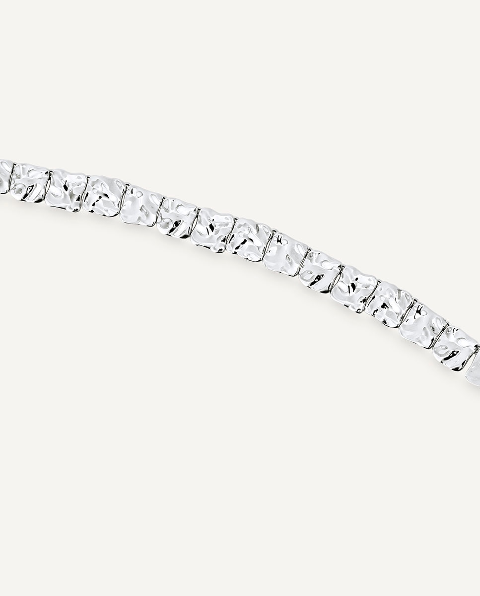 Collar geométrico reflexes bañado en plata de ley 925 - Vidal & Vidal - Plateado Plateado-4