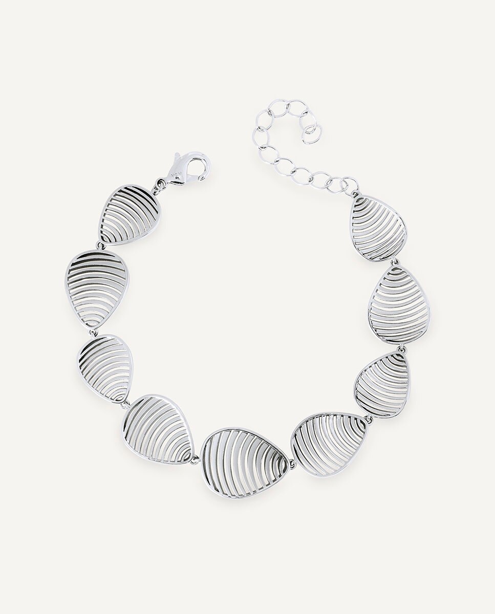Pulsera rígida nereida bañada en plata de ley 925 - Vidal & Vidal - Plateado Plateado-1