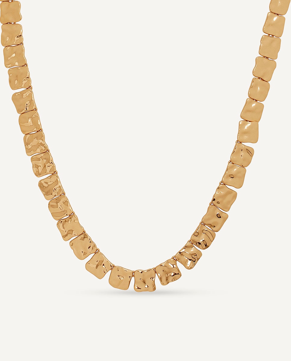 Collar geométrico reflexes bañado en oro de 18 kt - Vidal & Vidal - Dorado Dorado-1