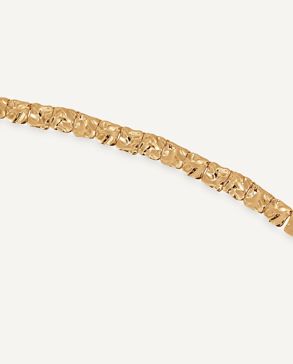 Collar geométrico reflexes bañado en oro de 18 kt - Vidal & Vidal - Dorado Dorado-4