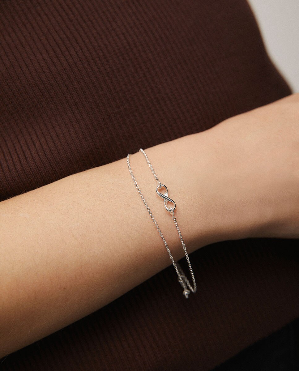 Pulsera de cadena infinity de de ley 925 - Vidal & Vidal - Plata Plata-2