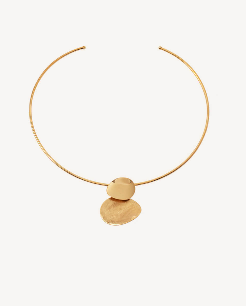 Choker bruma bañado en oro de 18 kt - Vidal & Vidal - Dorado Dorado-1