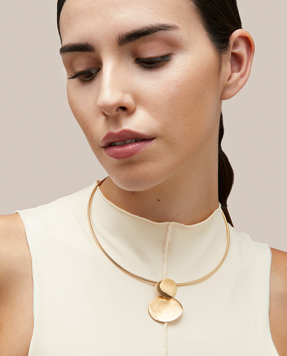 Choker bruma bañado en oro de 18 kt - Vidal & Vidal - Dorado Dorado-2