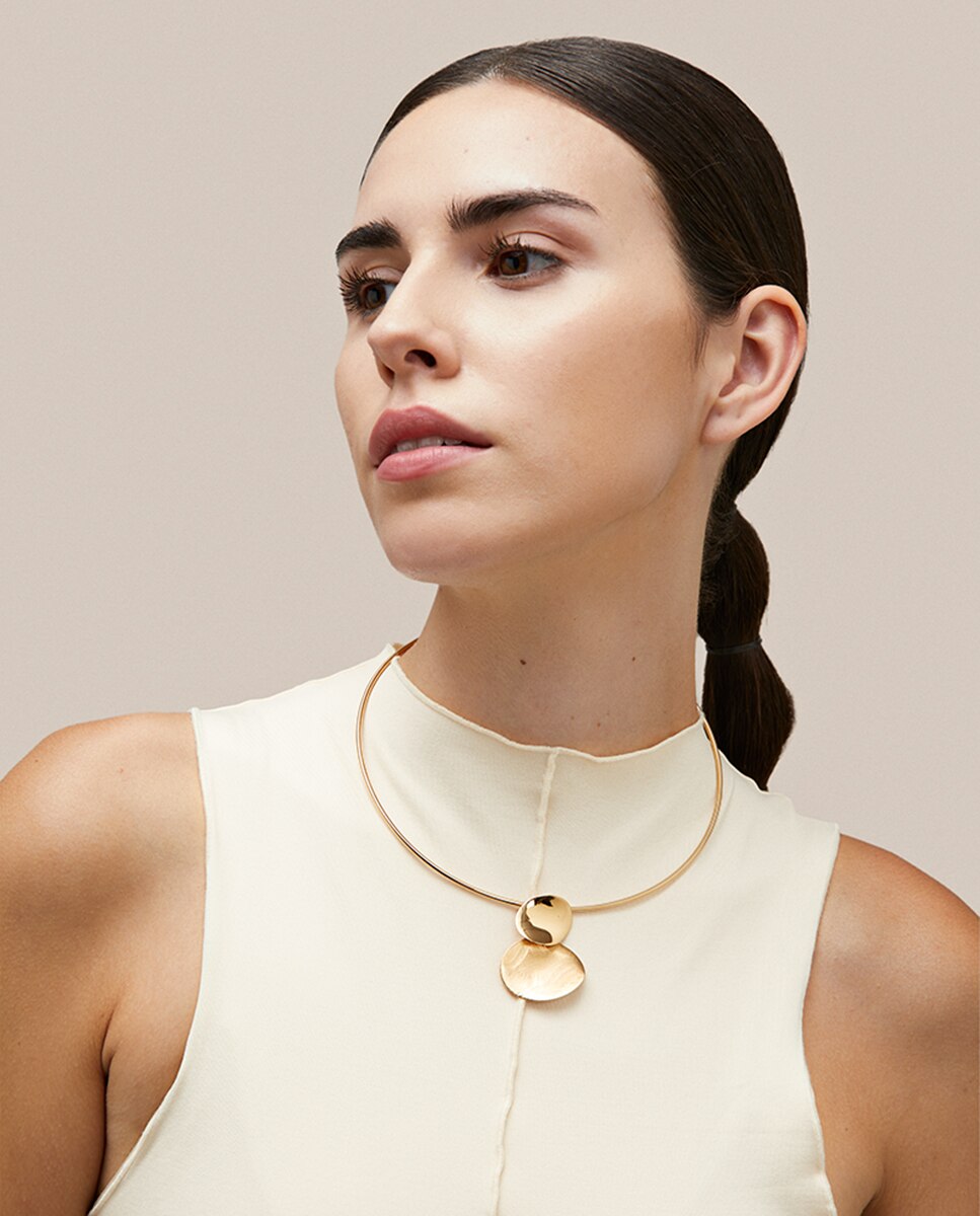 Choker bruma bañado en oro de 18 kt - Vidal & Vidal - Dorado Dorado-3