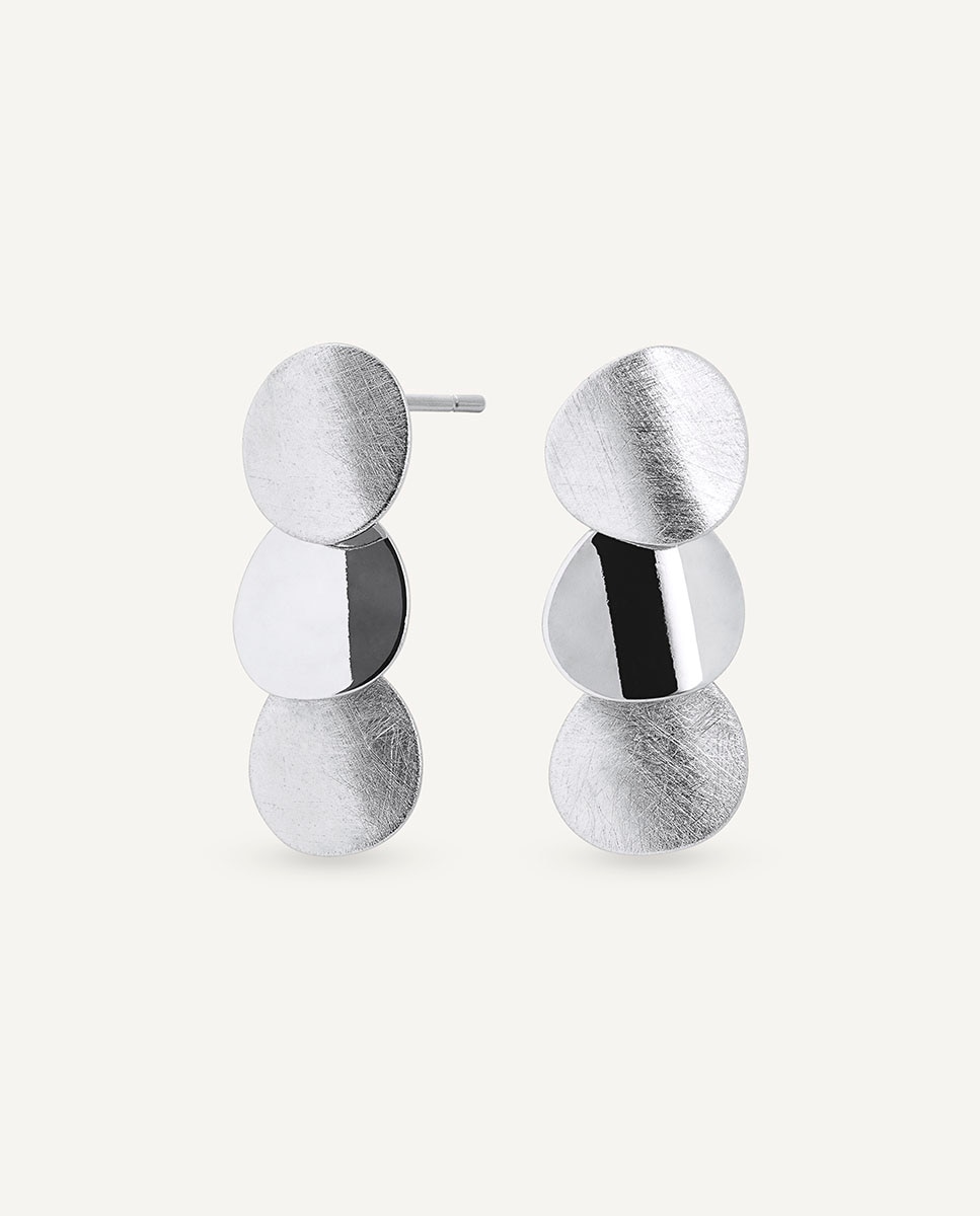 Pendientes bruma bañados en plata de ley 925 - Vidal & Vidal - Plateado Plateado-1