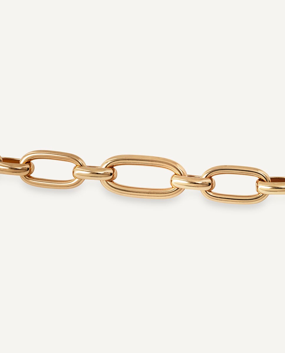 Pulsera de eslabones hex bañada en oro de 18 kt - Vidal & Vidal - Dorado Dorado-4