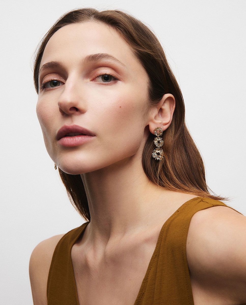 Pendientes estiu bañados en oro de 18 kt - Vidal & Vidal - Dorado Dorado-3