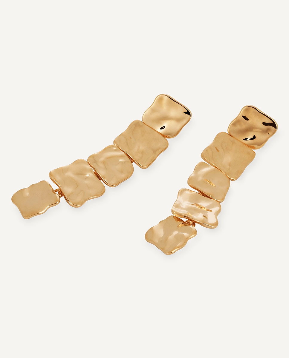 Pendientes largos reflexes bañados en oro de 18 kt - Vidal & Vidal - Dorado Dorado-4