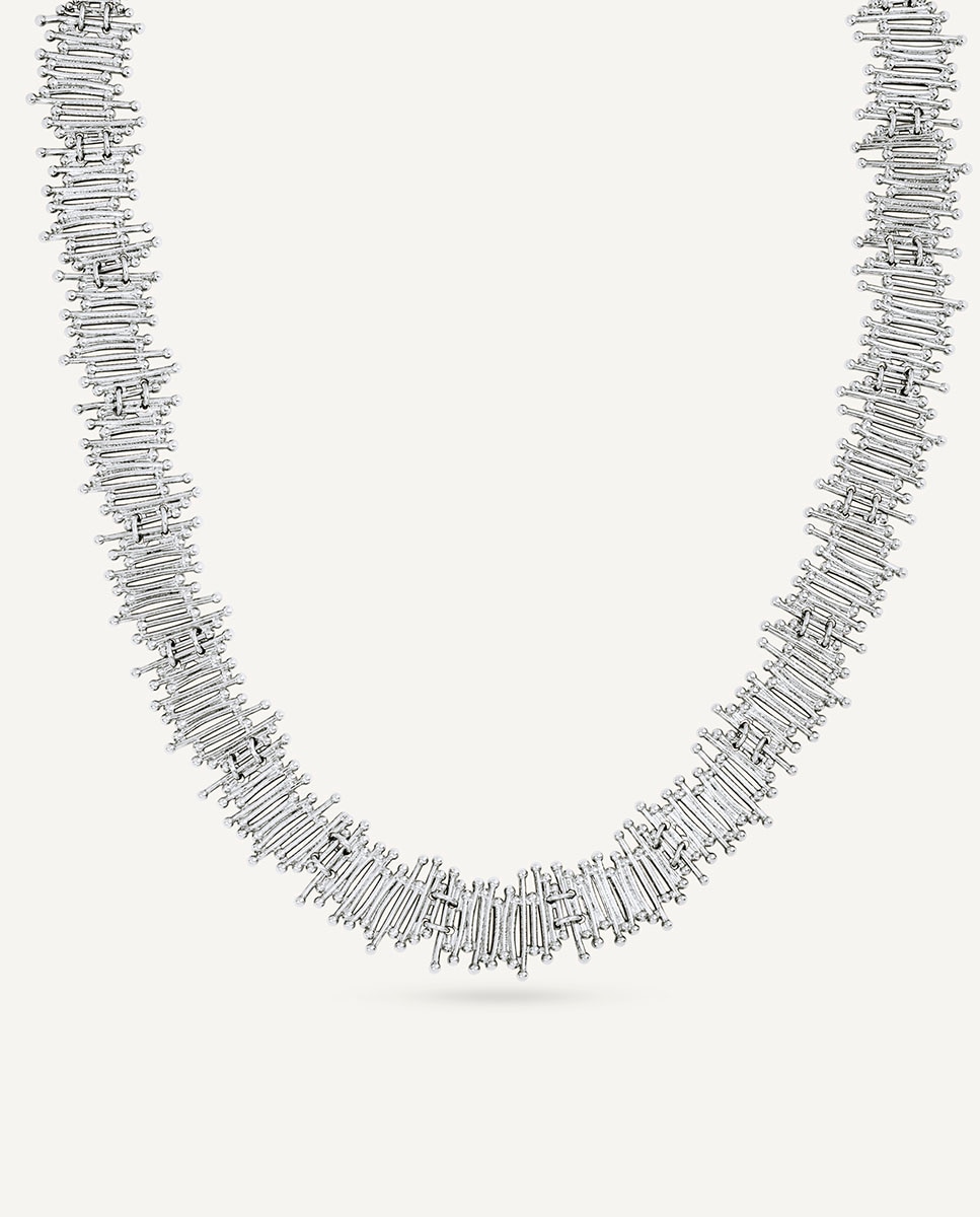 Imagen 0 de Collar ombra bañado en plata de ley 925 Plateado
