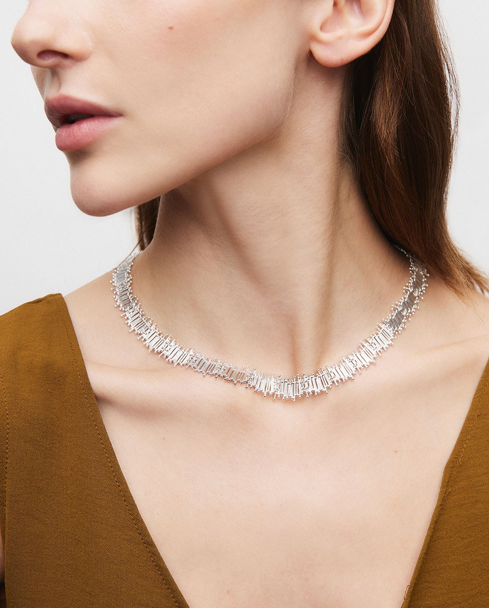 Collar ombra bañado en plata de ley 925 - Vidal & Vidal - Plateado Plateado-2