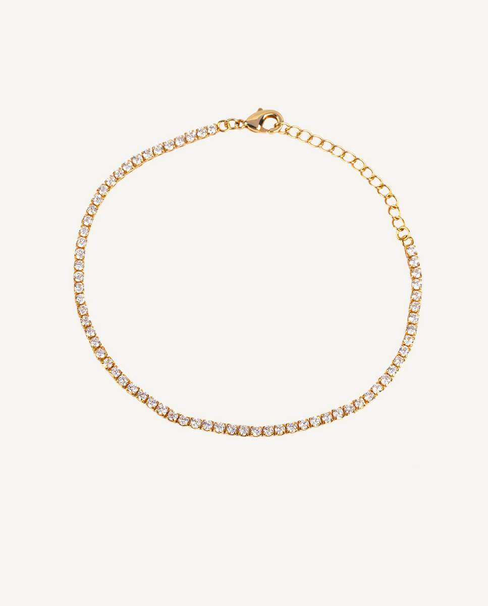 Pulsera tennis lucent bañada en oro de 18 kt con circonitas - Vidal & Vidal - Dorado Dorado-1