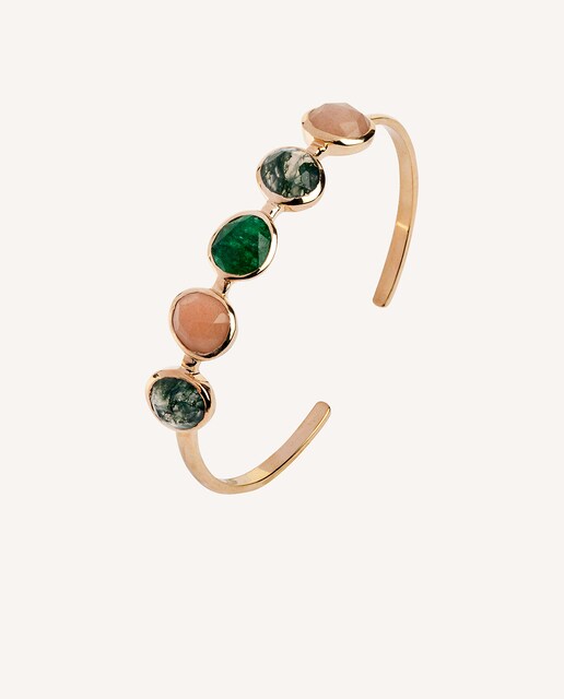 Imagen 0 de Pulsera Dreams acabada en oro 18kt con piedras multicolor