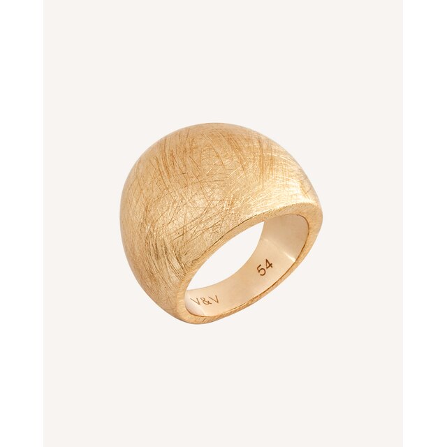 Anillo colección textures redondeado de textura rayada