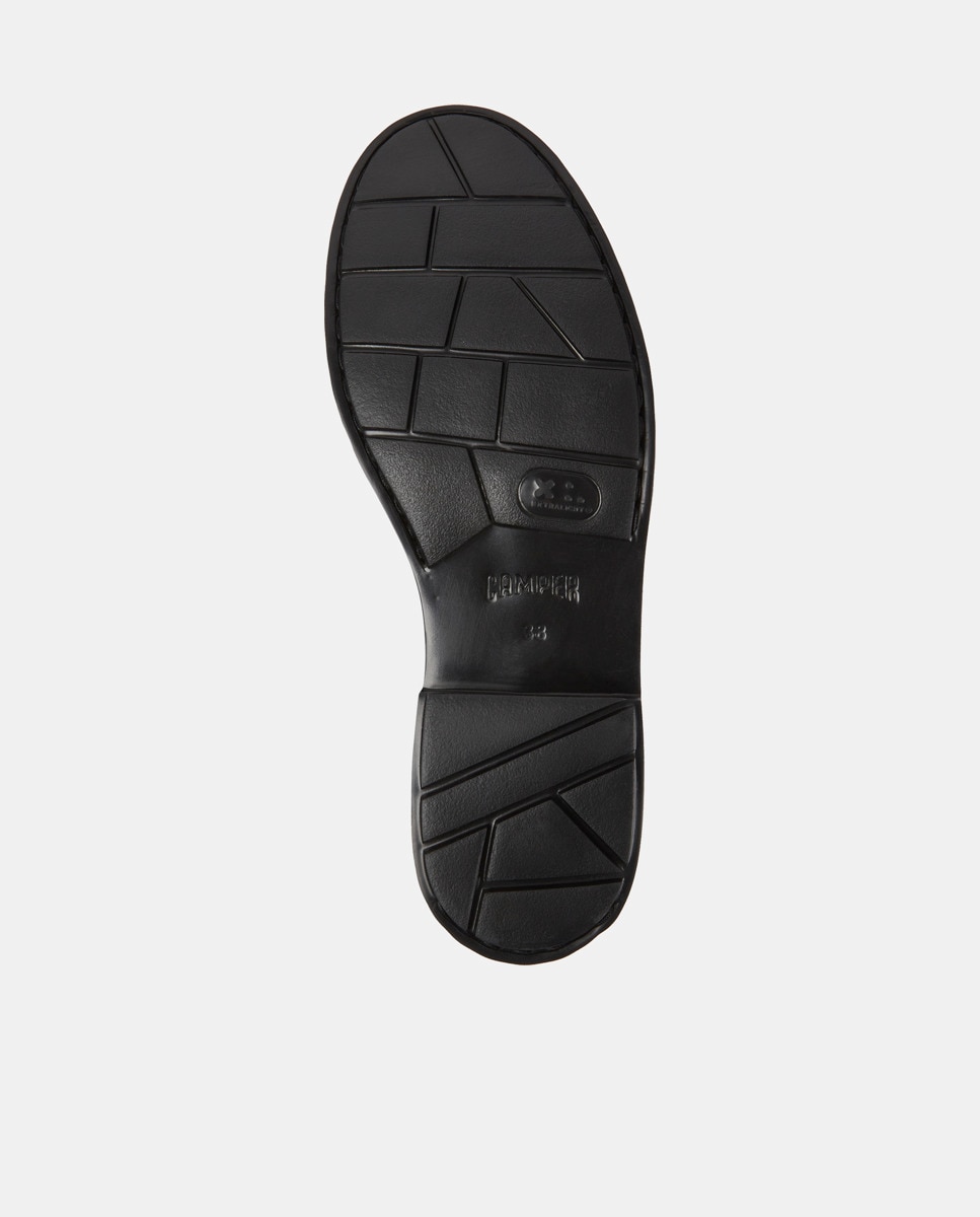 Imagen 5 de Botas de mujer neuman de piel con elástico - Camper - Marrón oscuro Marrón oscuro