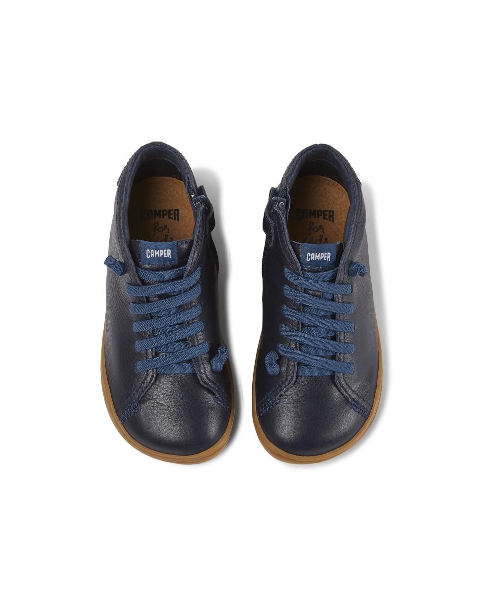 Zapatillas de piel de niño peu cami - Camper - Azul marino Azul marino-3