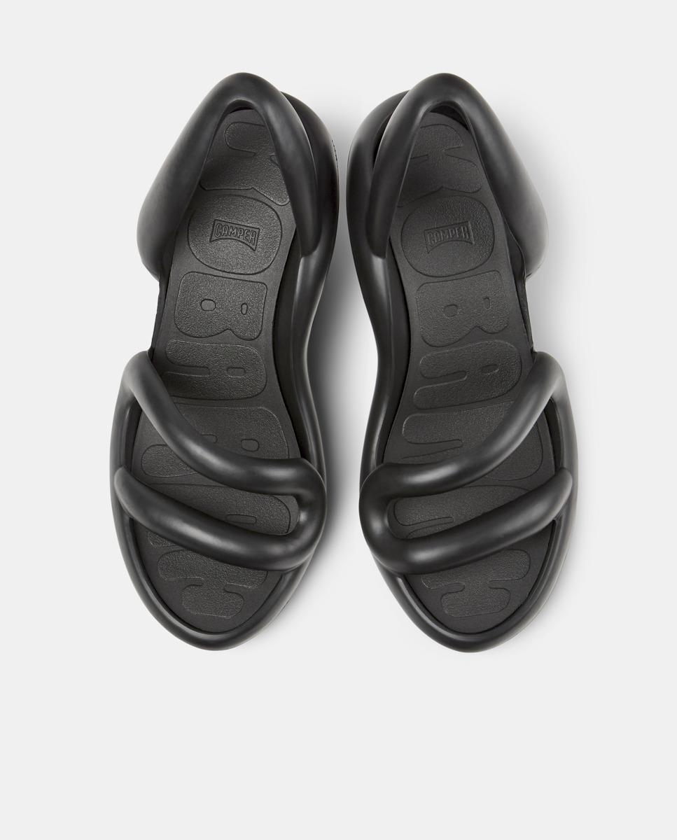 Sandalias de tacón de mujer kobarah abiertas - Camper - Negro Negro-3