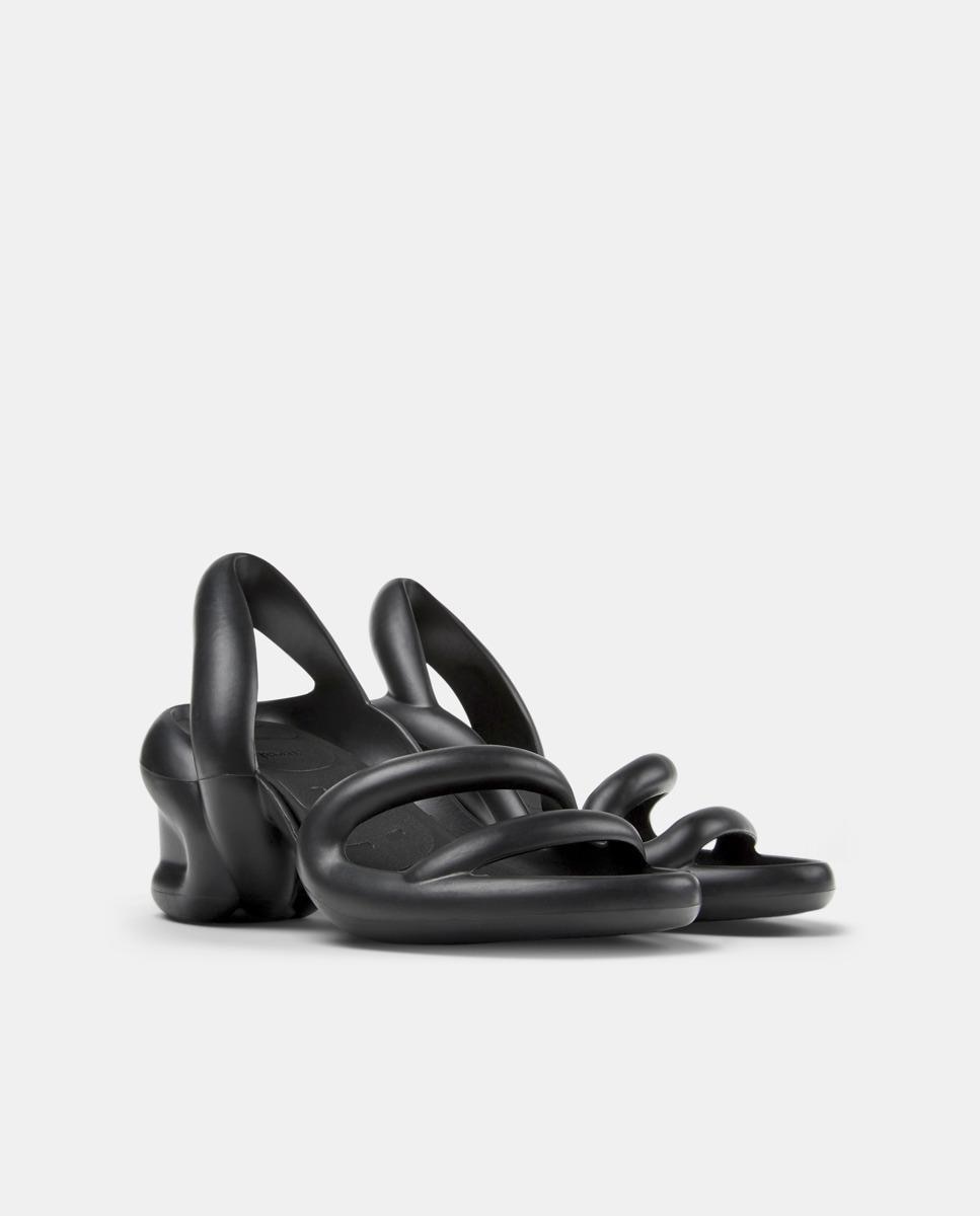 Sandalias de tacón de mujer kobarah abiertas - Camper - Negro Negro-5
