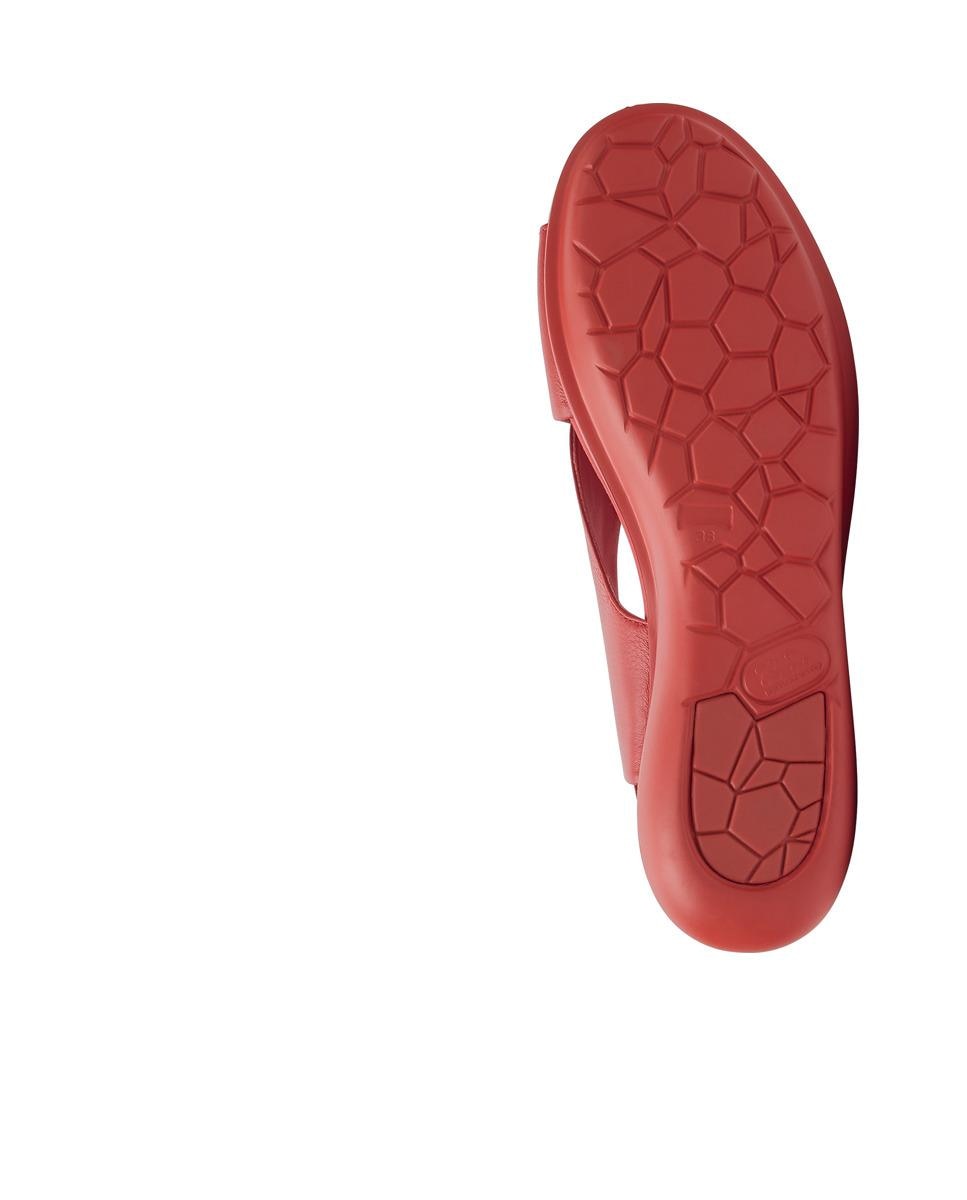 Sandalias de tacón de mujer de piel balloon - Camper - Rojo Rojo-5