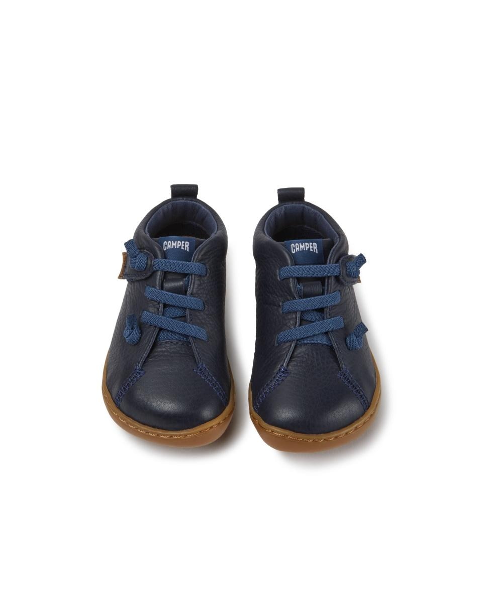 Zapatillas de piel de niño peu cami twins - Camper - Azul marino Azul marino-3