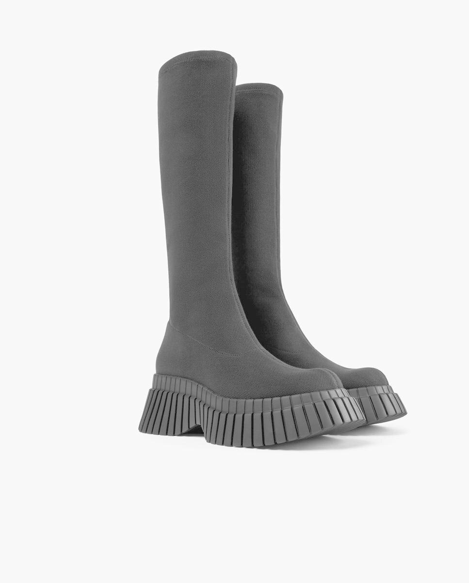 Botas de mujer Pix BCN de caña alta con plataforma - Camper - Negro Negro-3