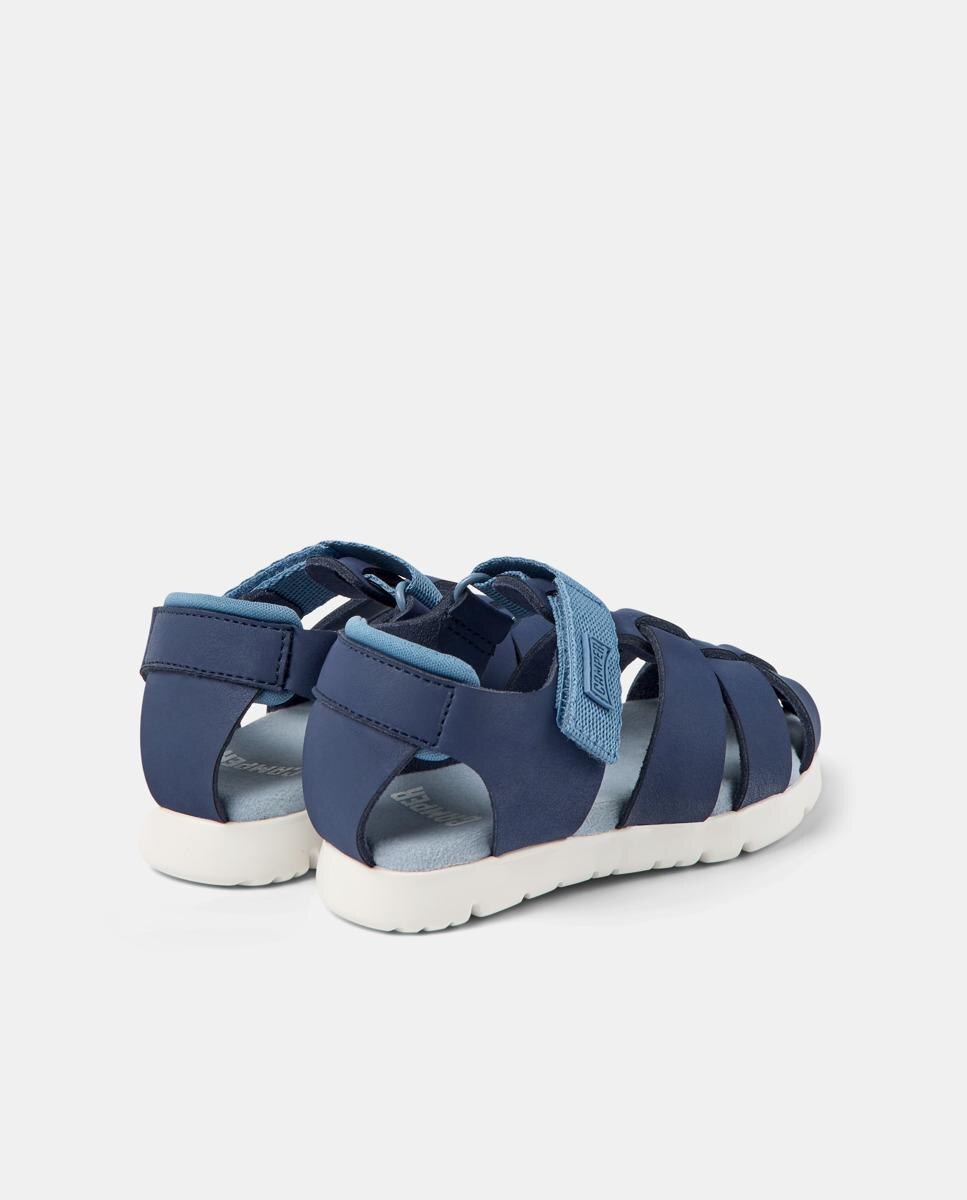 Sandalias de niño de piel estilo cangrejeras - Camper - Azul Azul-5