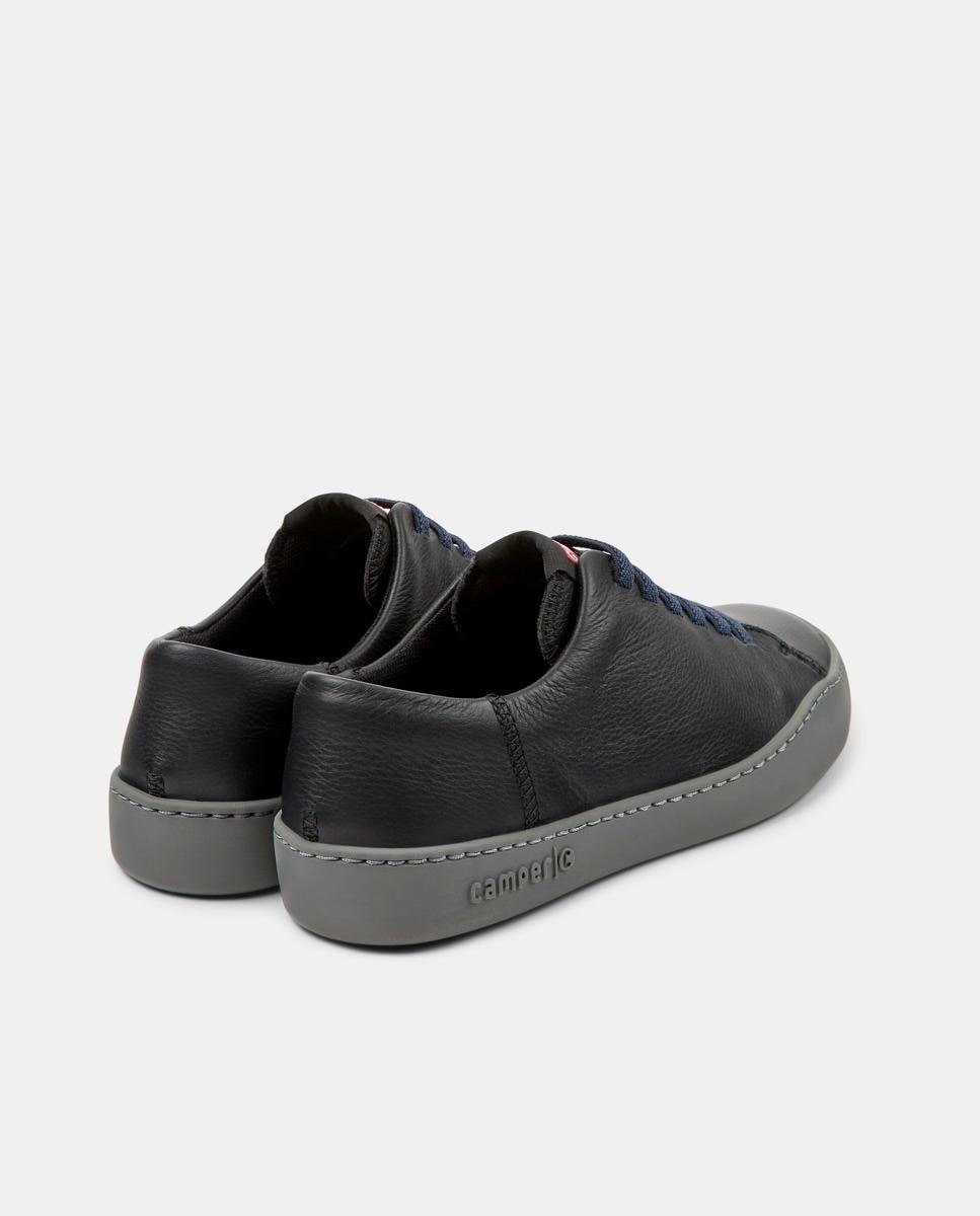 Imagen 5 de Zapatillas de piel de mujer peu touring con cordones en - Camper - Negro Negro