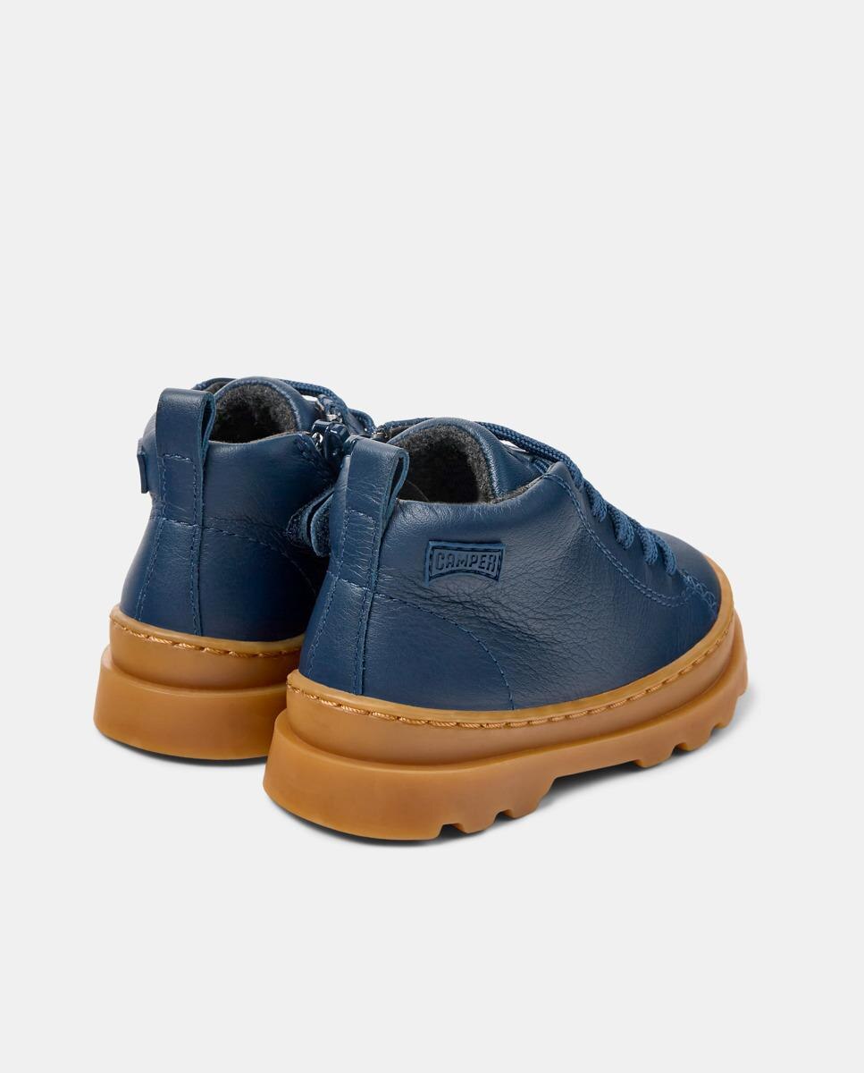 Botines de niños brutus lisos con cordones - Camper - Azul Azul-5