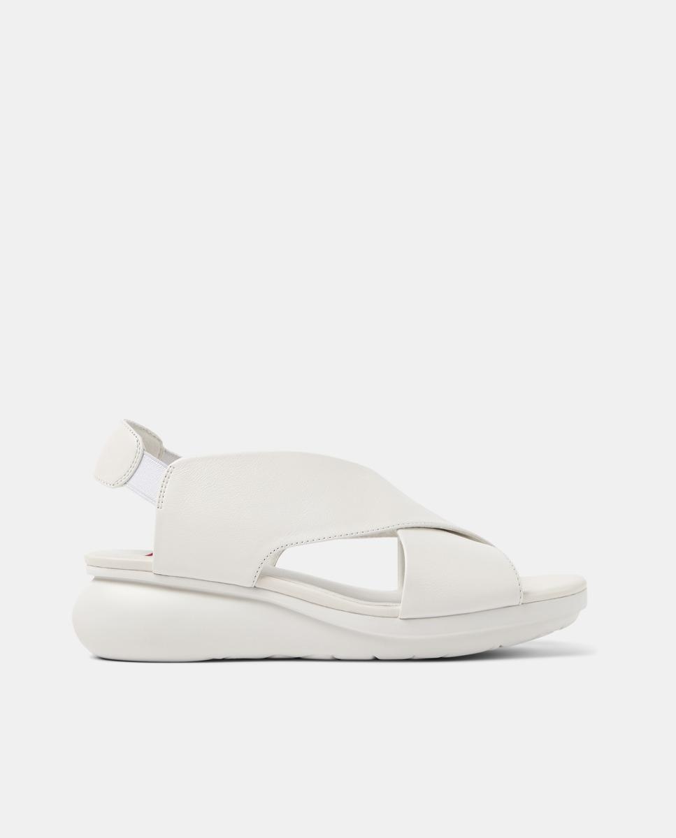 Sandalias de tacón de mujer de piel balloon - Camper - Blanco Blanco-1
