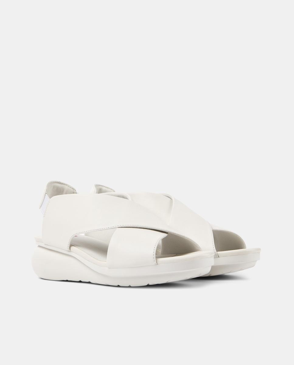 Sandalias de tacón de mujer de piel balloon - Camper - Blanco Blanco-3