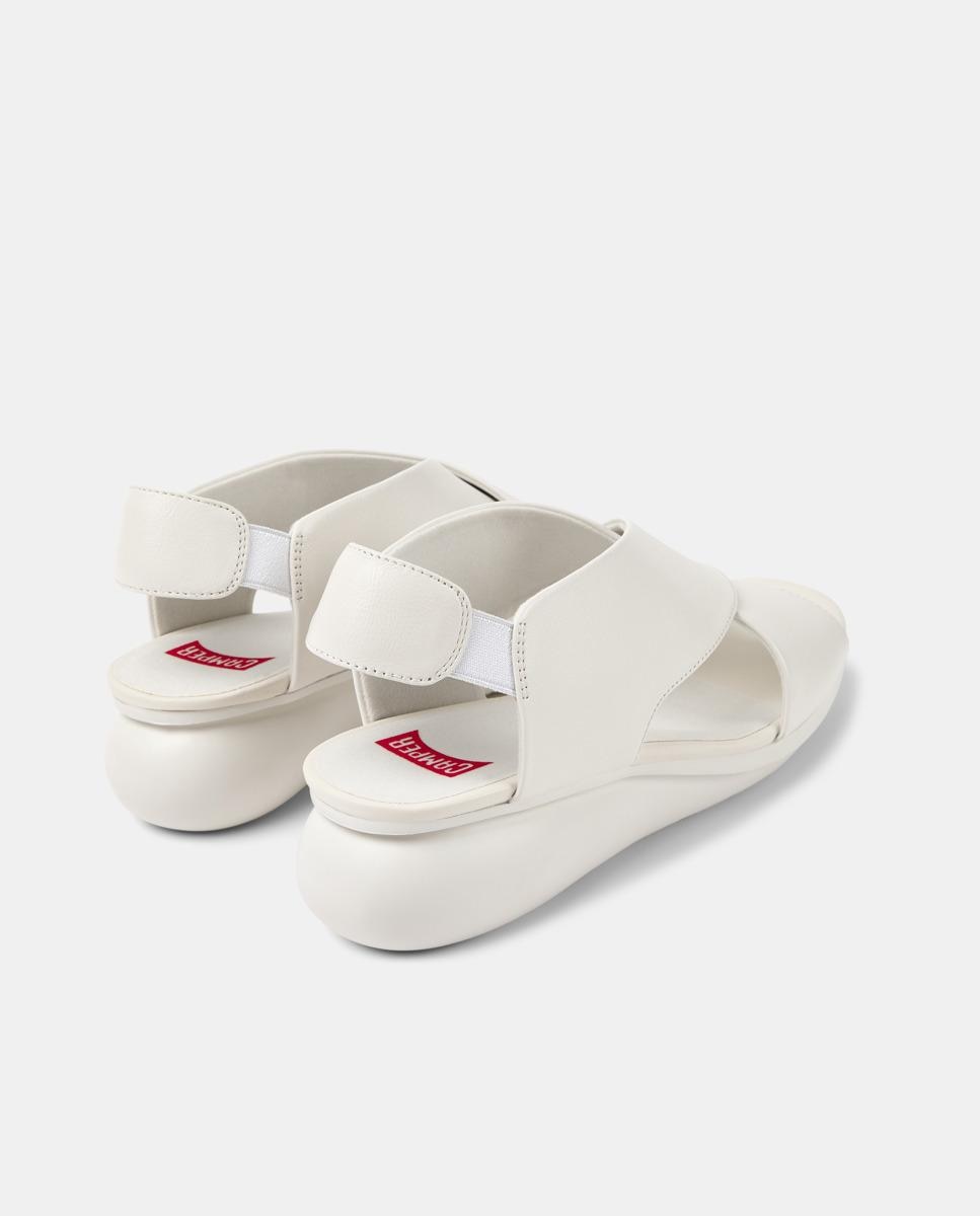 Sandalias de tacón de mujer de piel balloon - Camper - Blanco Blanco-5