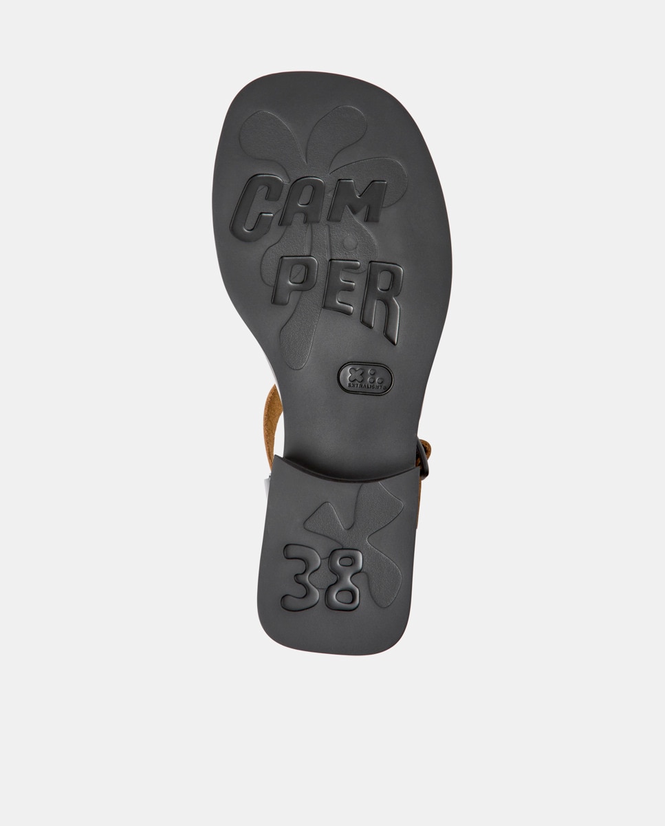 Sandalias con tiras de mujer dana de piel - Camper - Negro Negro-5