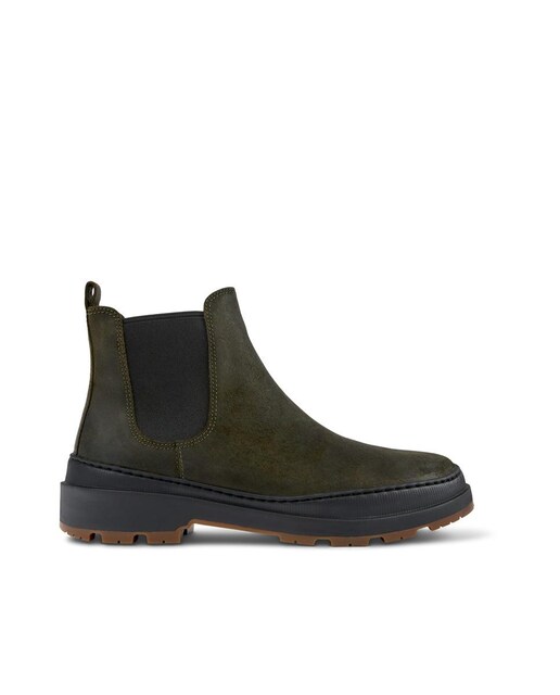 Imagen 0 de Botines de hombre de piel lisos en verde
