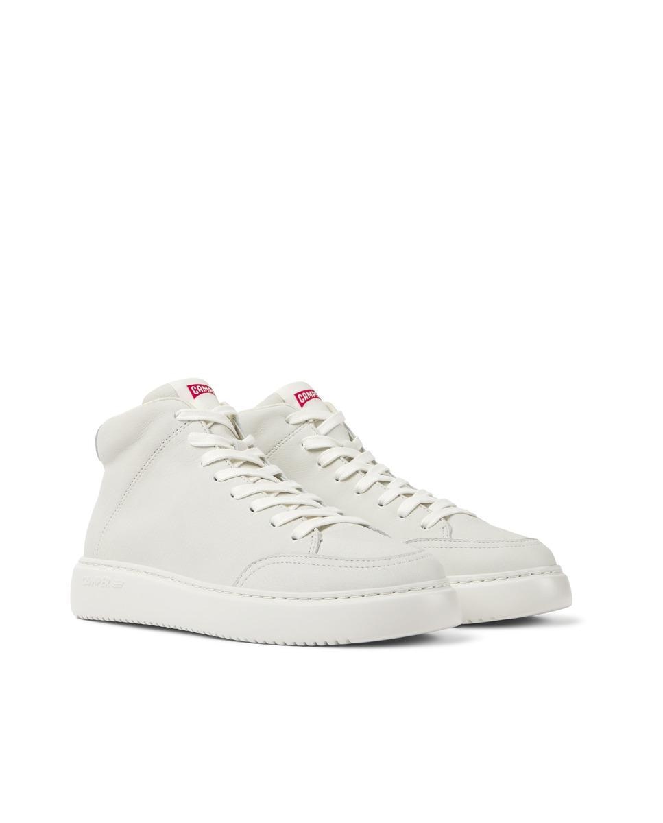 Zapatillas de mujer runner k21 de piel con plantillas ortholite® - Camper - Blanco Blanco-3