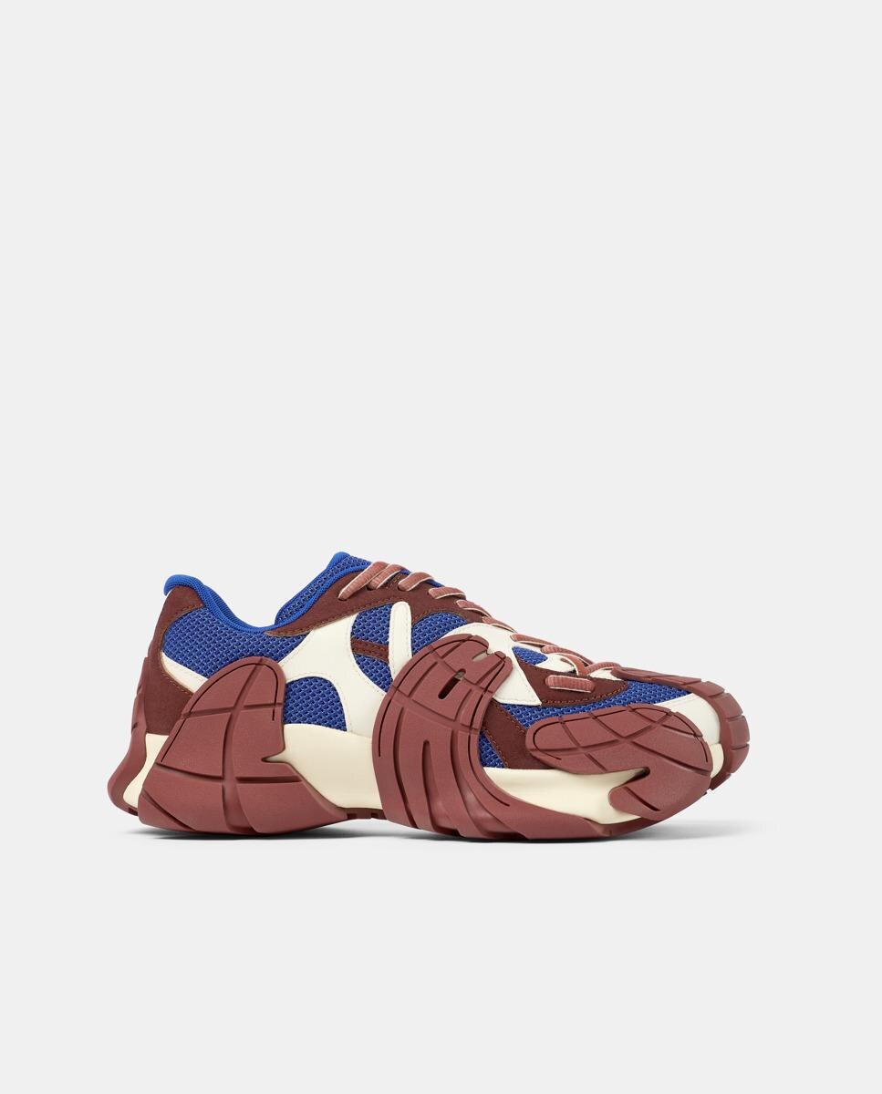 Zapatillas deportivas unisex con malla y cordones - camperlab - Rojo / Azul marino Rojo / Azul marino-1