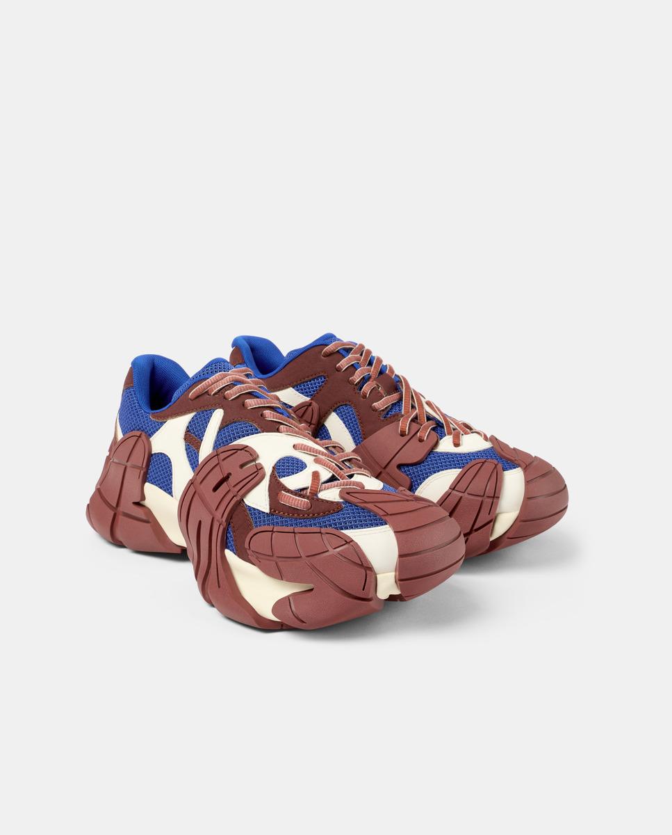 Zapatillas deportivas unisex con malla y cordones - camperlab - Rojo / Azul marino Rojo / Azul marino-2