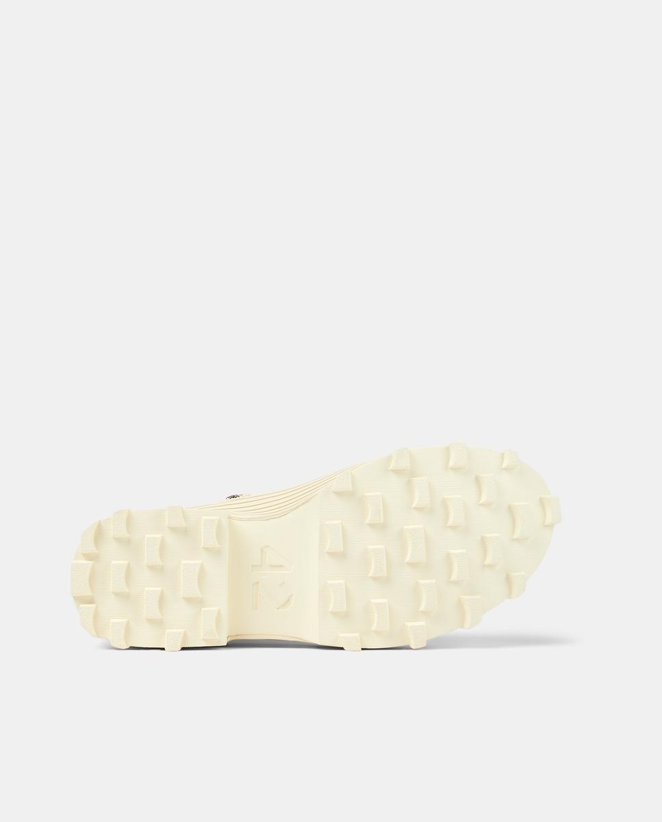 Bota con suela track unisex de piel con cierre de cremallera - camperlab - Crema Crema-5