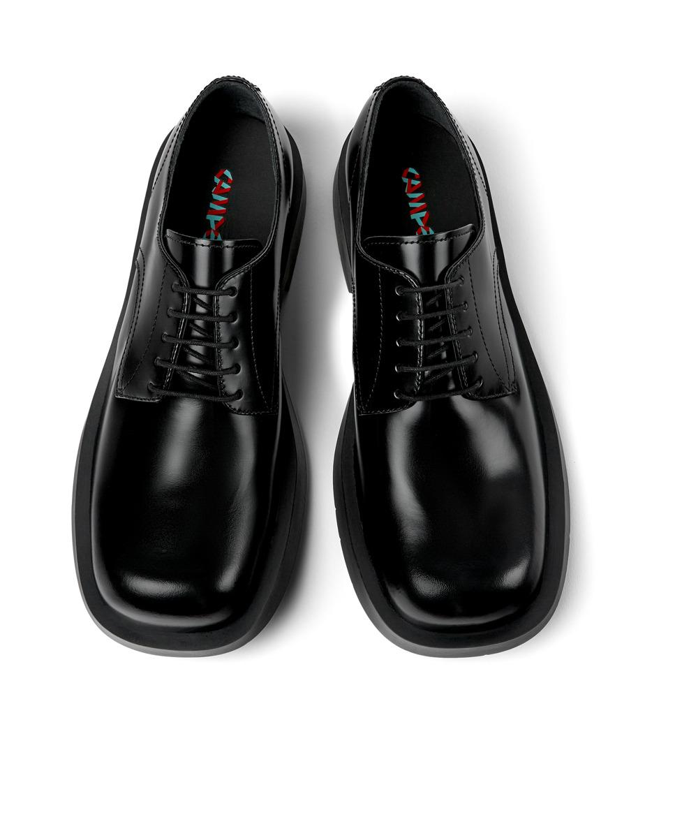 Zapatos de cordones unisex 1978 de piel - camperlab - Negro Negro-2