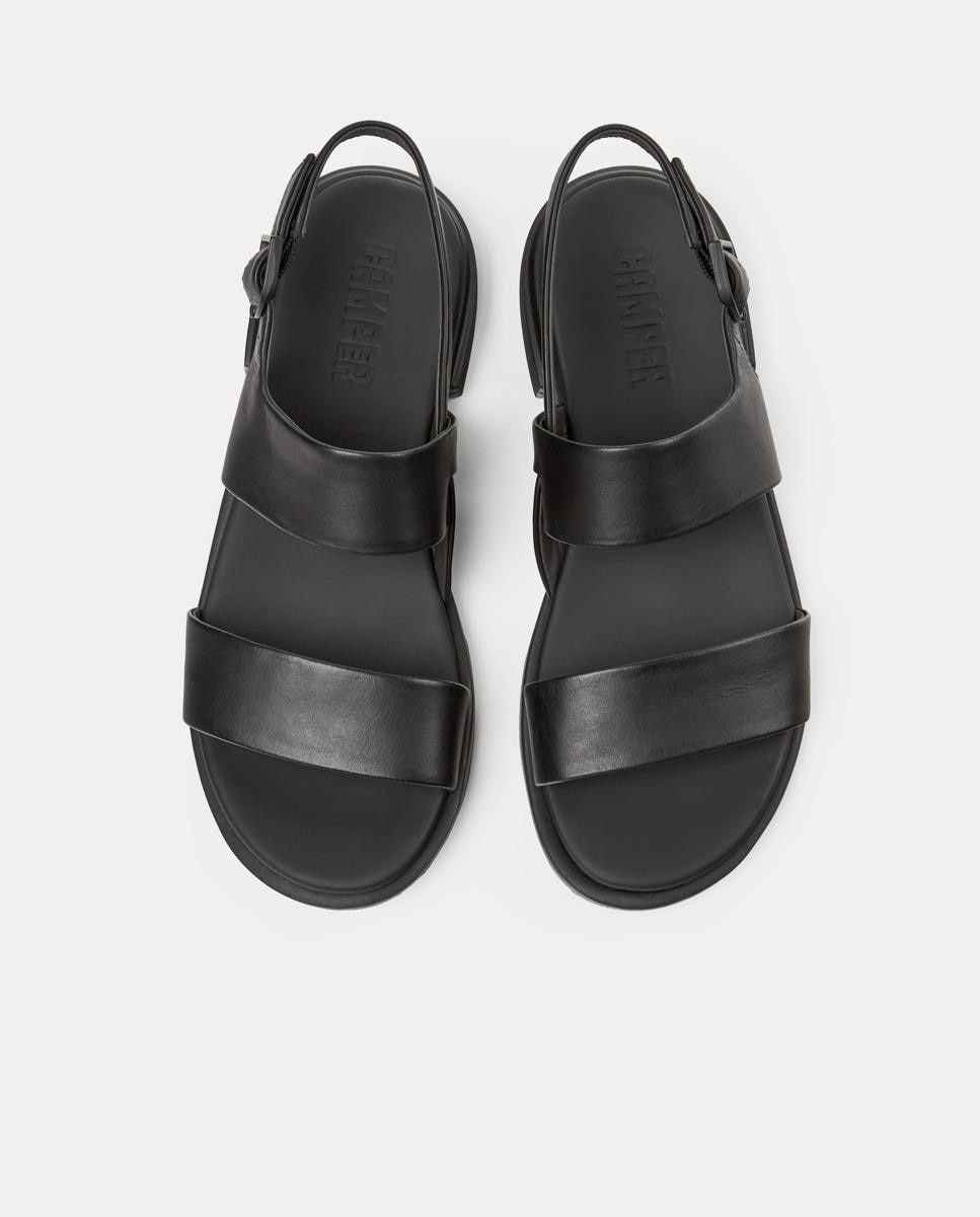 Sandalias de tacón de mujer de piel edy - Camper - Negro Negro-3