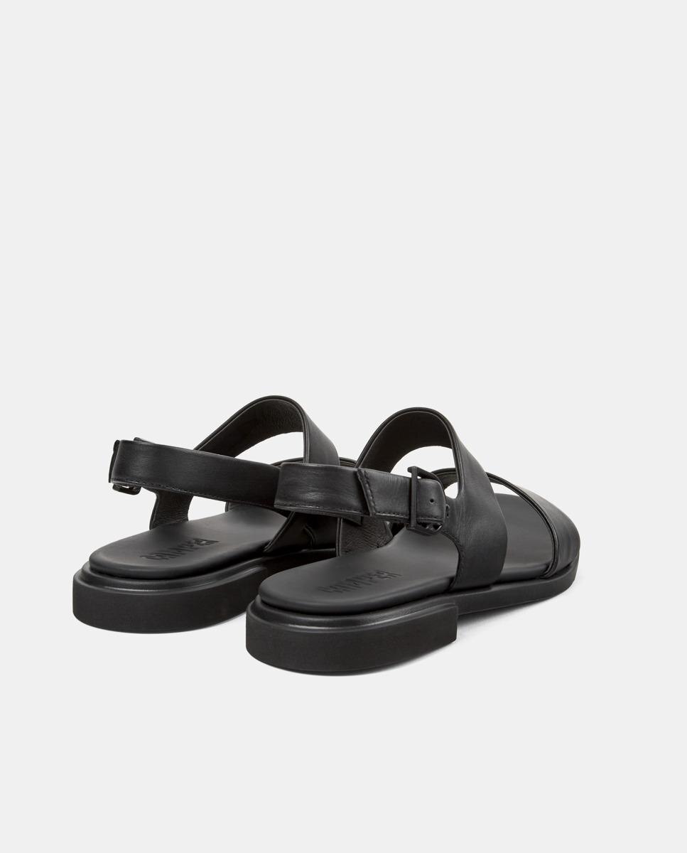 Sandalias de tacón de mujer de piel edy - Camper - Negro Negro-4