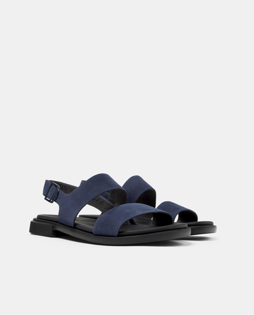 Sandalias de tacón de mujer de piel edy - Camper - Azul Azul-2