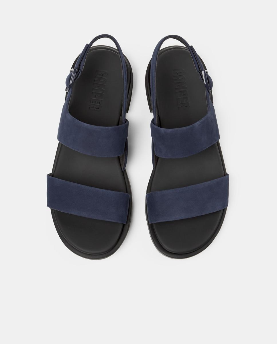 Sandalias de tacón de mujer de piel edy - Camper - Azul Azul-3