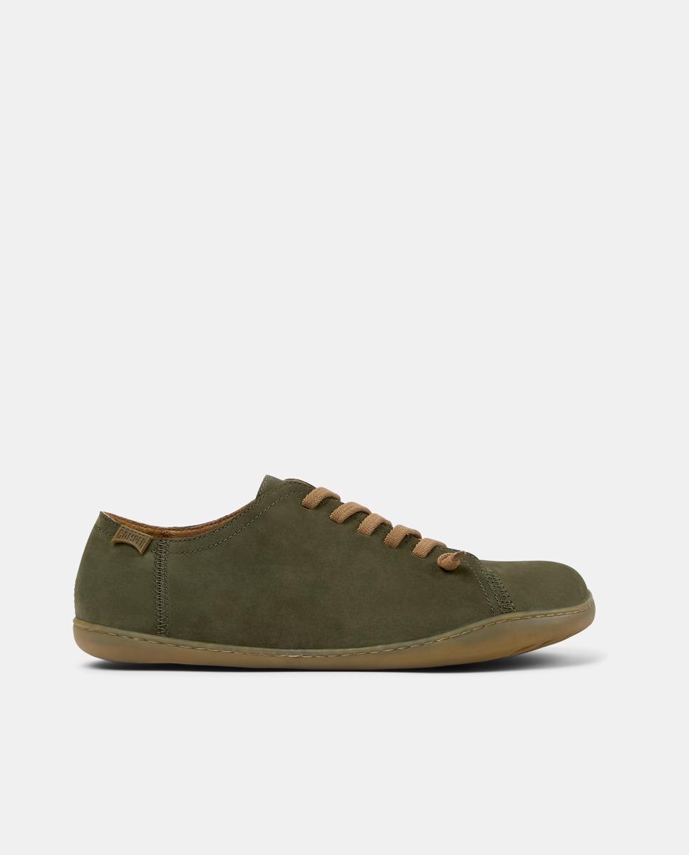 Zapatillas de piel de hombre Peu Cami lisas con cordones